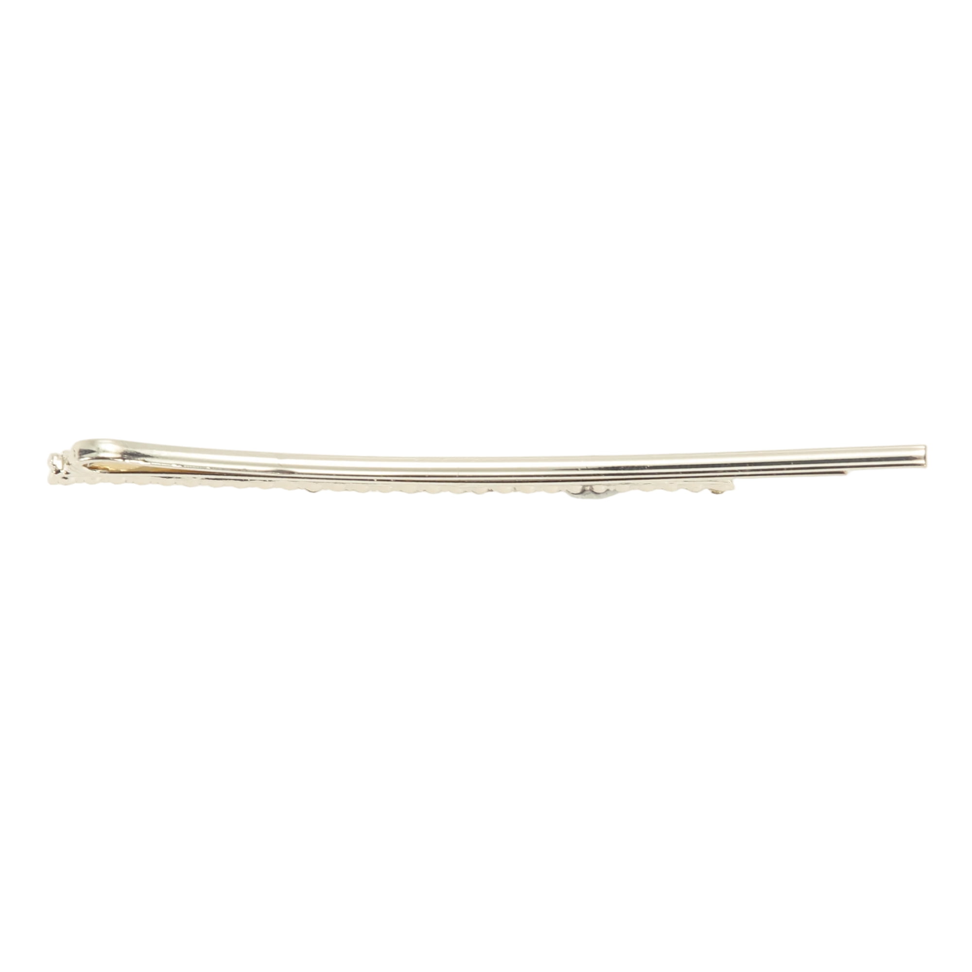 Unique Bargains Flower Bobby Pin Set 1 Pair Hair Accessories Silver Tone