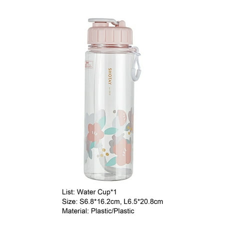 

Meizhencang 400ml/500ml Water Bottle Food Grade Heat Resistant Plastic BPA Free Cartoon Water Cup Coffee Bottle for Home