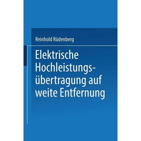 Elektrische Hochleistungsübertragung Auf Weite Entfernung, (Paperback)
