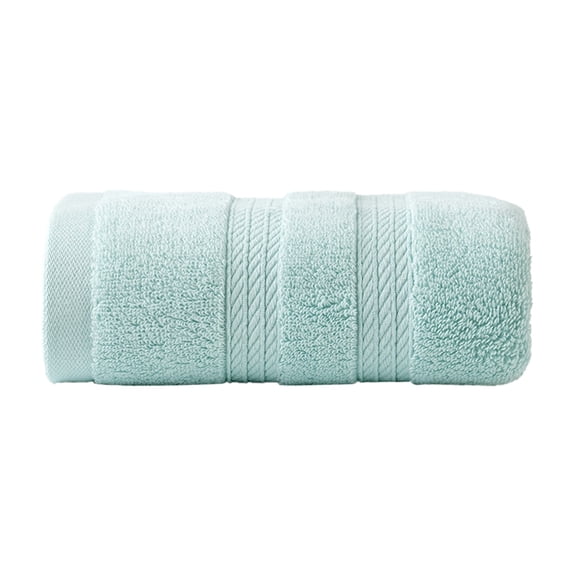Hvmvliv Hand Towels For Bathroom Soft Thick Bath Towel Striped Pattern, Premium Material, Super Absorbent & Quick-Drying, Durable & Fluffy After Washes, Ideal for Home, Hotel, Spa and Beach Use Green