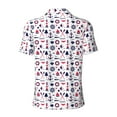 thumbnail image 3 of Xecao Sailing Marine Travel for Mens' Casual Short Sleeve Button-Down Polo Shirts for a Classic Golf Look, 3 of 9