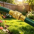 thumbnail image 7 of Souew Solid Brass Double Female Garden Hose Connector, 2 Way Female To Female Water Hose Fitting Adapter, Heavy Duty Brass Coupling For Garden Hose Faucet Connection, 7 of 7