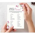 thumbnail image 7 of Inkdotpot 50-PackFloralWhats In Your Purse Bridal ShowerGameWedding Shower Bachelorette Party Bulk ActivityGameCards, 7 of 7