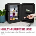 thumbnail image 6 of Frigidaire 6.5L 9-Can Mini Fridge with Lighted Mirror, Personal Cooler in Black, 6 of 16