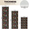 thumbnail image 4 of Red Mushroom Fern Black Pattern Kitchen Rugs Sets Of 3,Kitchen Runner Rugs Non Skid Washable,Decorative Kitchen Floor Mats for Kitchen,Sink,Laundry,17"x30"+ 17"x47" + 17"x59", 4 of 6