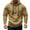 Khaki Clearance Shirt, variant on Aobny Henley Mens Pullover Hooded Button Up Green Hoodies Men Mens Hoodie,L