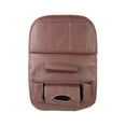 thumbnail image 2 of Car Seat Storage Bag PU Leather Folding Backrest Dining Table Organizer Tray Waterproof Easy Install for SUV Sedan Travel, 2 of 5