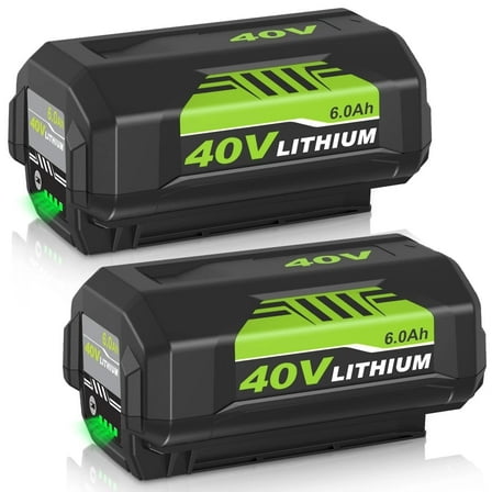 2Pack Replace for Ryobi 40V 6.0Ah OP4040 Battery Compatible with Ryobi 40-Volt Cordless Power Tools