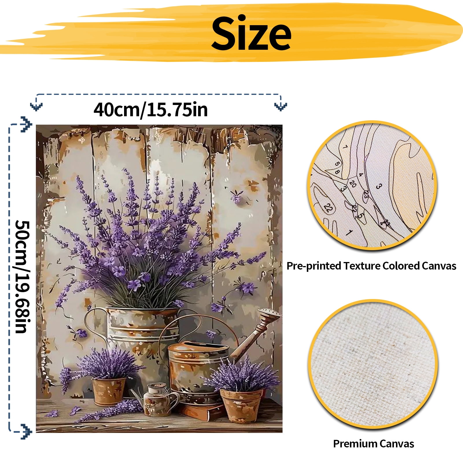 JYLMOOD Paint by Numbers for Adults Kits, DIY Easy Painting by Numbers for Gift Home Wall Decoration 16x20in without Frame