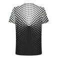 thumbnail image 3 of Lilgiuy Men's Plus Size Print Tee Shirt Casual Summer Short Sleeve 3D Unrelocated Patterns T-Shirt Fun Abstract Graphic Tops for Golf Tennis (Black,3XL), 3 of 4