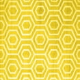 thumbnail image 1 of Ahgly Company Indoor Square Abstract Yellow Contemporary Area Rugs, 3' Square, 1 of 4