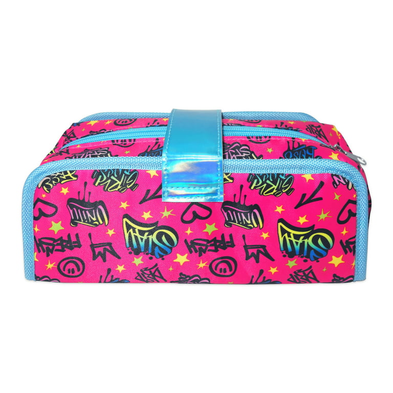Nickelodeon Lay Lay Utility Pencil Case, Multi-Color, Soft Style, 9-Inches Length by 3.9-Inches High