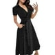 thumbnail image 1 of Vestido largo ajustado de mujer con estampado, cuello en V y encaje - Mezcla de poliéster, tallas S-XXL, diseño sin espalda para la playa o fiestas, 1 of 6