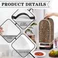 thumbnail image 4 of HELLHERO Leopard Print Handle Food Processor Cover for Protects Against Scratches Polyester Blender Dust Cover, 4 of 6