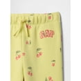 thumbnail image 2 of Pantalones deportivos para bebé niña GAP con logo, estilo jogger fácil de poner, color citron, 4 años, 2 of 2