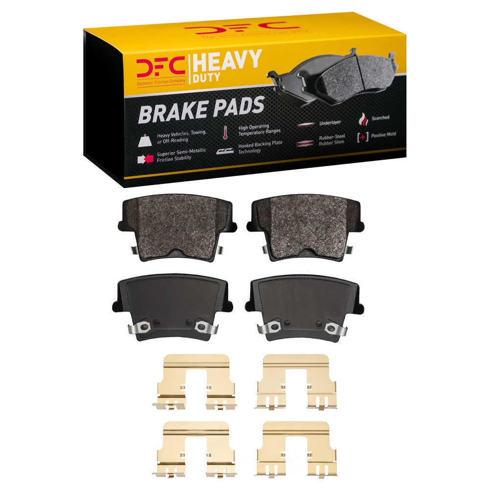 Dynamic Friction Company 1214-1057-01 DFC Heavy Duty Pads and Hardware Kit
