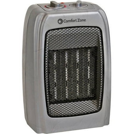 Comfort Zone Ceramic Electric Space Heater, Grey, CZ442WM