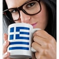 thumbnail image 2 of 3drose, Flag of Greece - Greek Sky Blue White Stripes with Cross Mediterranean Europe World Country Souvenir, 11oz Magic Transforming Mug, 2 of 7