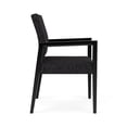 thumbnail image 3 of Pemberly Row Waiting Reception Guest Chair Wood Frame in Black, 3 of 5