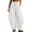 #09 White 【Mix, Match & Rotate: Stock Up on Daily Colors】, variant on Womens High Rise Drawstring Elastic Waist Pants, Pockets & Adjustable Ankle Drawstring, Lounge Summer Beach Hiking Work Wear, Loose Pants | VerBelle,Beige L
