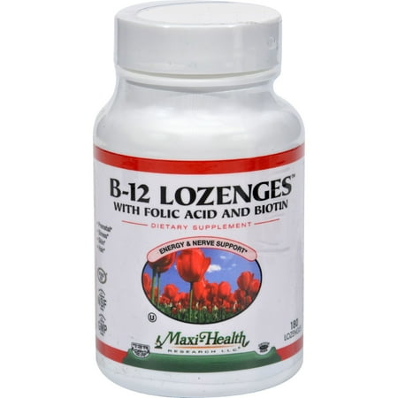 180 Lozenges - Maxi Health B12 Lozenges - 180 Lozenges