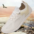 thumbnail image 3 of Men Wear Barefoot Shoes Mesh Running Sneakers para Subir Caminatas (Beige 41), 3 of 9
