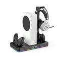 thumbnail image 3 of Base con ventilador y soporte de carga para Xbox Series X/S, luces RGB y gancho para auriculares, 3 of 7