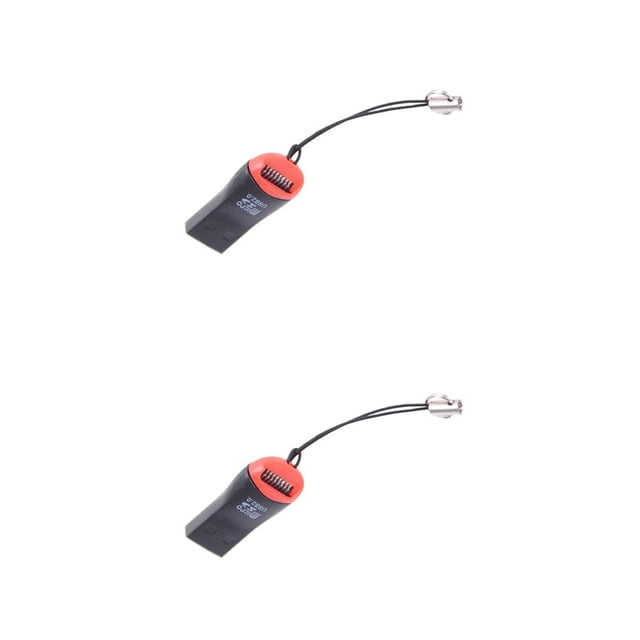 Seitruly Adaptadores de lector de tarjetas de memoria Mini Lanyard a adaptador USB 2.0 Reemplazo para tarjeta TF Type2 NO2