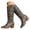 1-Grey, variant on Mepaouo Western Cowboy Boots for Women Knee High Wide Calf Cowgirl Boots Embroidery Classic Pull on Tall Boot