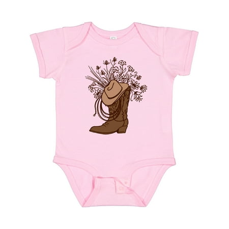 

Inktastic Cowgirl Rodeo Western Boot Girls Baby Bodysuit