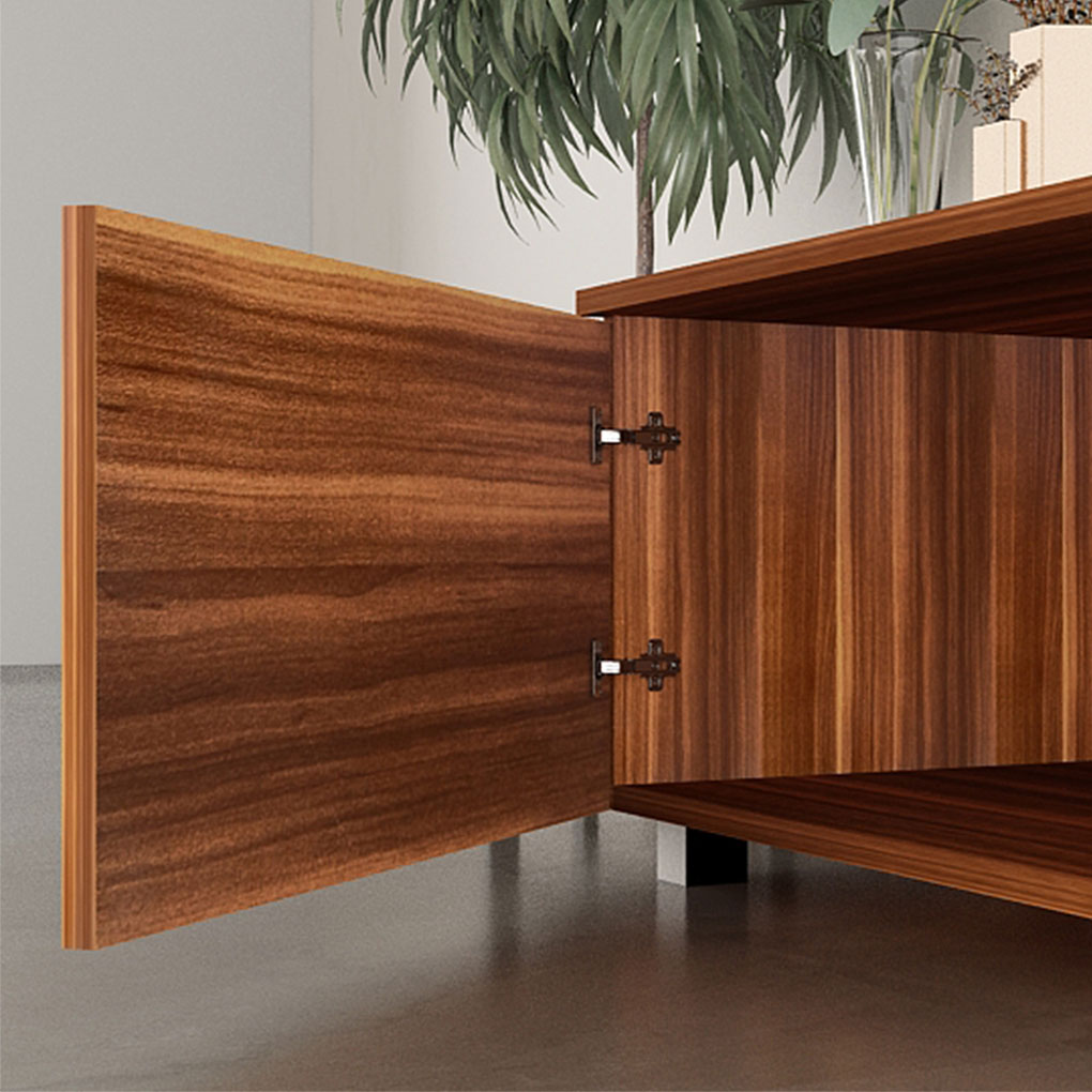 Irene Inevent TV Stand with 2 Doors for TVs up to 70", Brown