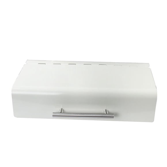 White Bread Box Countertop Bread Bin Strong Bread Storage Container with Handle Bread Organizer Pastry Storage Box for Bread Home Dry Food
