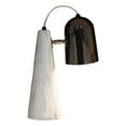 thumbnail image 4 of Ebros Ceramic Contemporary Cone Desk Study Lamp with Faux Carrara Marble Base and Adjustable Polished Iron Shade 13.5"Tall (Black Iron Shade), 4 of 6