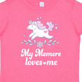 thumbnail image 4 of Inktastic My Memere Grandma Loves Me Unicorn Girls Toddler T-Shirt, 4 of 5