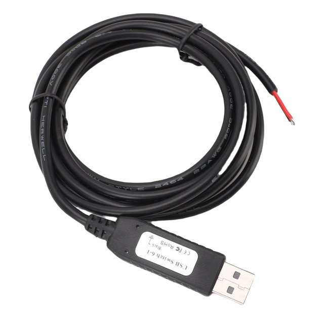 Custom Keyboard Mouse Switch Line, ABS PVC Strong Anti Interference Custom Shortcut Keys USB Switch Cable Versatile for Industrial