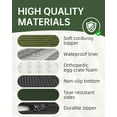 thumbnail image 7 of Ophanie Dark Green Orthopedic Dog Bed for Large and Medium Dogs with Non-Slip Bottom, Waterproof and Machine Washable Removable Pet Bed Cover,Size(35"x22"x3.5"), 7 of 7