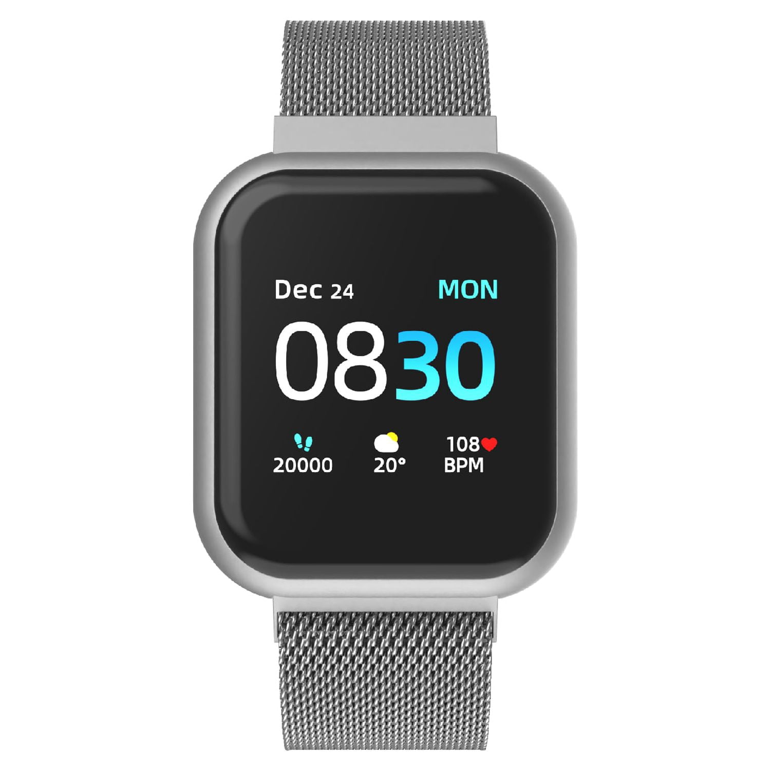Itouch Air 3 Unisex Adult Smart Watch Fitness Tracker, Heart Rate 44mm Case