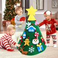 thumbnail image 2 of DIY Felt 3D Navidad Christmas Tree Santa Snowflake Candy Elk Decoration New Year Home Decorations Children's Gifts, 2 of 4