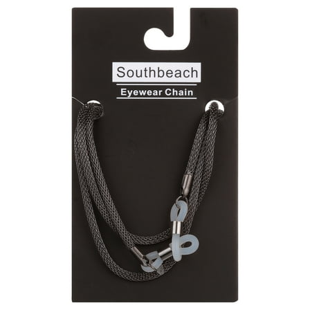 Ocean Drive Southbeach Gunmetal Mesh Eyeglass Chain
