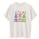 thumbnail image 4 of Camiseta informal de manga corta con cuello redondo y estampado para mujer Pompotops  hkajfhjk461471, 4 of 4