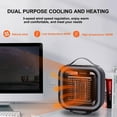 thumbnail image 6 of Bouanq Space Heater for Indoor Use, Fast Heating Ceramic Electric Heater , Overheating & Tip-Over Protection,Portable Heater Oscillating Ceramic Heater for Bedroom, Office, and Indoor Use, 6 of 7