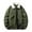 Mens Jackets & Coats Army Green, variant on M-4X Plus Size Quilted Jackets for Men Zipper Up Fleece Collared Winter Coats with Pockets Long Sleeve Solid Color Thermal Warm Outerwear Jacket