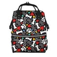 thumbnail image 1 of Fotbe Paw And Bones Mochila Maternidad - Lona de Sarga Impermeable, Mochila de Pañales de Gran Capacidad con Múltiples Bolsillos y Correas Ajustables, 1 of 6