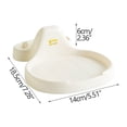 thumbnail image 2 of Fiudx Estante de Almacenamiento de Cocina, Organizador Multifuncional para Cucharas, Palillos y Tenedores, Material Abs Fácil de Limpiar, Diseño Compacto para Fregadero, Práctico para Uso Diario, Tam, 2 of 3