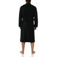 thumbnail image 2 of Hugo Men's Long Terry Robe with Embroidered Logo, Black, Small, 2 of 3