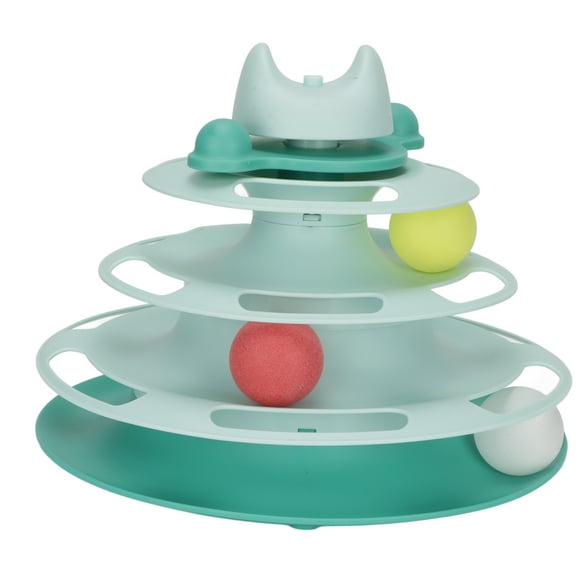 4 Cat Turntable 4 Detachable Prevent Scratches Interactive Cat Tracks Toy For Pets Cats