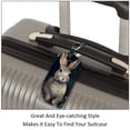 thumbnail image 3 of Square 2Pack PU Leather Rabbit Cruise Luggage Tag with Privacy Cover and Name ID Tag for Travel Handbags Backpacks Luggage Tags, 3 of 6