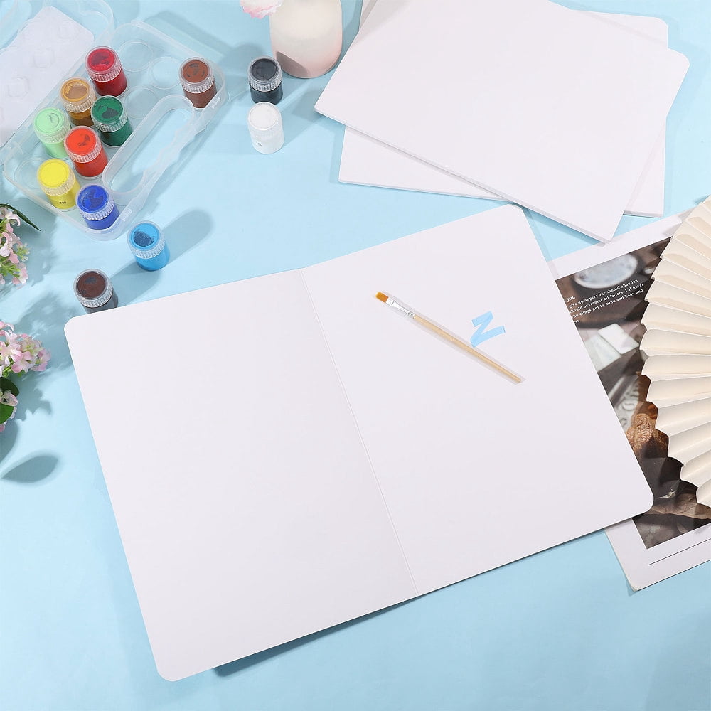 5 Sheets A4 Art Drawing Sketch Book Blank Notebook Rectangle White 295x210x5.5mm for DIY