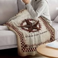 thumbnail image 3 of Western Star Retro Blanket Soft Cozy Warm Throw Blanket for Couch, Plush Fuzzy Flannel Fleece Blankets for Sofa, Country Texas Stars Res Buffalo Plaid Bed Blankets Lightweight Gifts for Men, 40"x50", 3 of 9