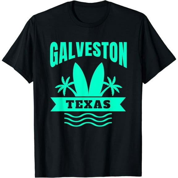 t-shirt Galveston Beach Texas Vacation Souvenir T-Shirt mens t shirt，black，women，funny，misfits，men，journey